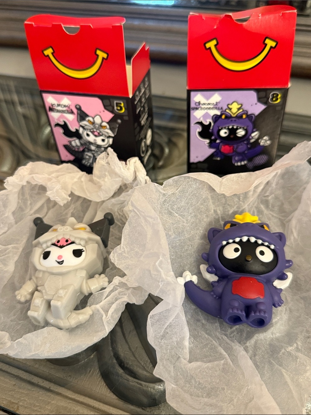Hello Kitty x Godzilla McDonald’s Happy Meal Toys Chococat Kuromi MechaGodzilla